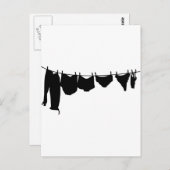 Kleding silhouet briefkaart (Voorkant / Achterkant)