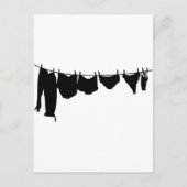 Kleding silhouet briefkaart (Voorkant)