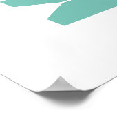 Kleding speelt in heldere kleurwasruimte Kunst Poster (Hoek)