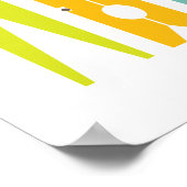 Kleding spelden Retro Kleurwaskamer Kunst Poster (Hoek)