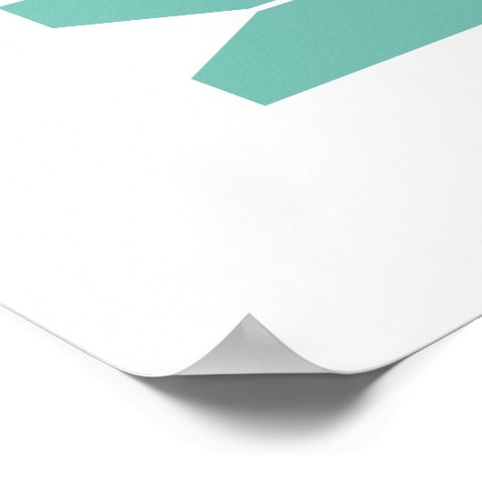 Kleding spelden Retro Kleurwaskamer Kunst Poster (Hoek)