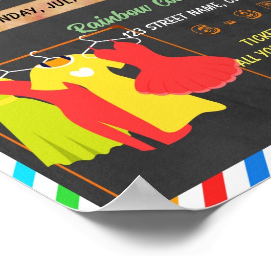 Kleding swap school evenement sjabloon poster (Hoek)