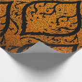 Kleding Thai patroonsnijdend afbeelding van lotus  Cadeaupapier (Hoek)