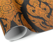 Kleding Thai patroonsnijdend afbeelding van lotus  Cadeaupapier (Rol Hoek)