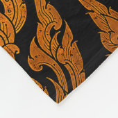 Kleding Thai patroonsnijdend afbeelding van lotus  Fleece Deken (Hoek)