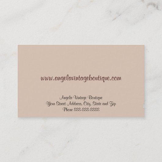  kleding Thrift Shop Boutique Business Visitekaartje (Achterkant)