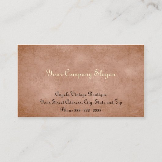  kleding Thrift Shop Boutique Business Visitekaartje (Achterkant)