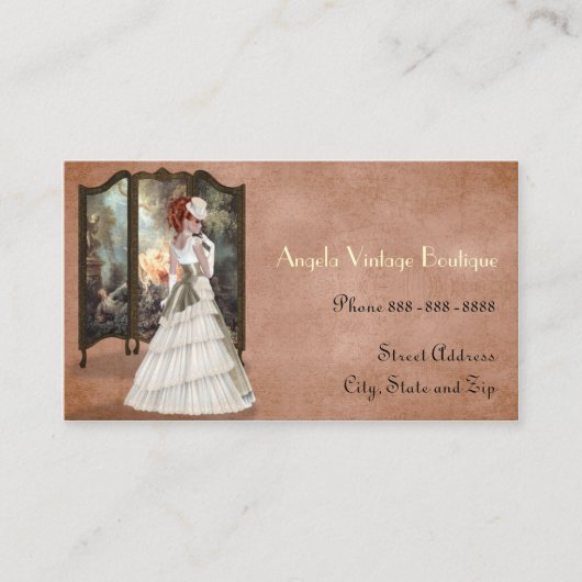  kleding Thrift Shop Boutique Business Visitekaartje (Voorkant)