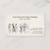 kleding Thrift Shop Store Visitekaartje (Voorkant)