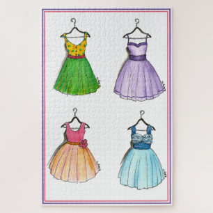   kleding uit de jaren '50 van de Prom Legpuzzel