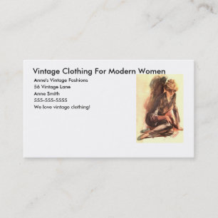 Kleding uit het verleden voor moderne vrouwen, Ann Visitekaartje
