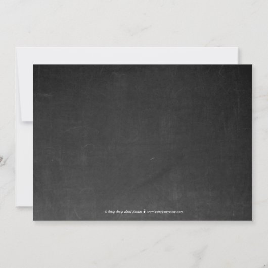 Kleding Uitnodiging Baby shower Garland - blauw (Achterkant)