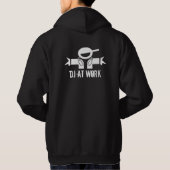 Kleding van Cool DJ | Deejay op het werk Hoodie (Achterkant)
