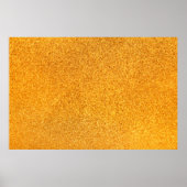 Kleding van de textuur van gouden matte metalen. G Poster (Voorkant)