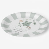 Kleding van Eucalyptus baby shower papier bord (Gekanteld)