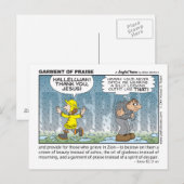 Kleding van het briefkaart van de gewas (Voorkant / Achterkant)