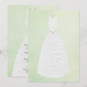 Kleding van het Huwelijk van het vrijgezellenfeest Kaart (Voorkant / Achterkant)