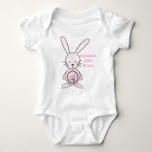 Kleding van het roze Bunny Organic Planet Kind Romper (Voorkant)