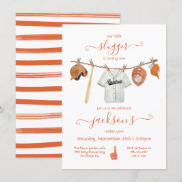 Kleding van honkbal Birthday Party Kaart