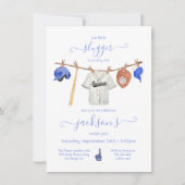 Kleding van honkbal Birthday Party Kaart (Voorkant)