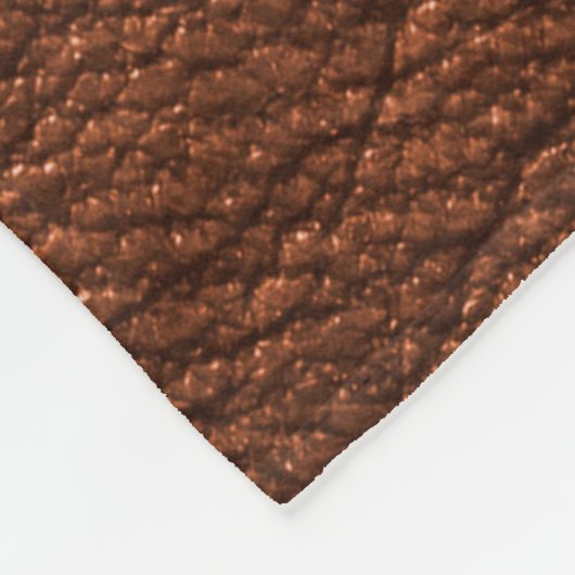 Kleding van leder en bruin fleece deken (Hoek)