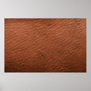 Kleding van leder en bruin poster