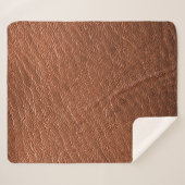 Kleding van leder en bruin sherpa deken (Voorkant (horizontaal))