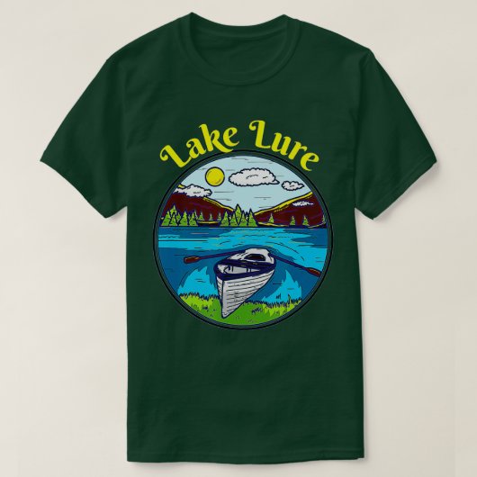 Kleding van meer rond North Carolina Retro Boating T-shirt (Design voorkant)