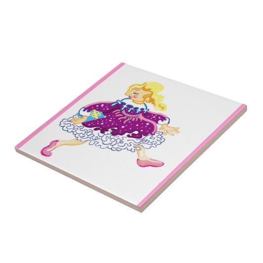 Kleding van partij tegeltje (Zijkant)