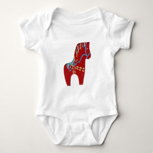 Kleding van Red Dala Horse Romper (Voorkant)