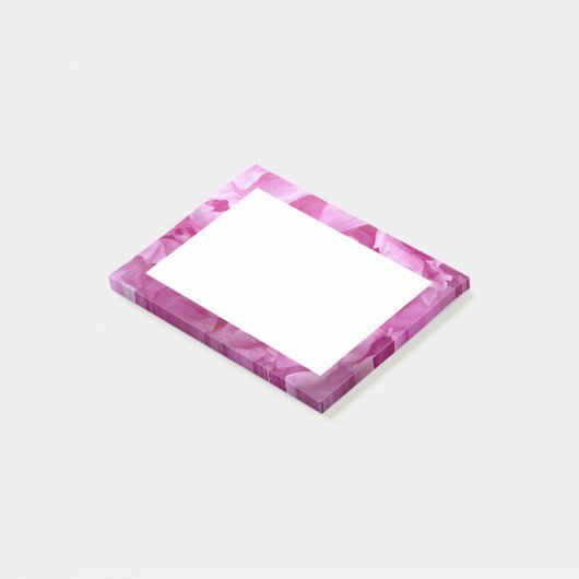 Kleding van roze pinda's post-it® notes (Schuin)