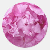 Kleding van roze pinda's ronde sticker (Voorkant)