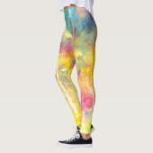 [Kleding van schilder] Onderdruk regenboogkleurig  Leggings (Links)