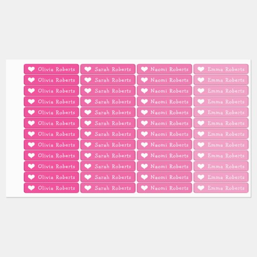 Kleding van tekstroze textiel met een paardehart labels (Vel)