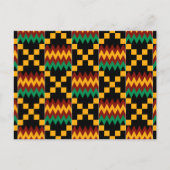 Kleding van zwart, groen, rood en geel briefkaart (Voorkant)