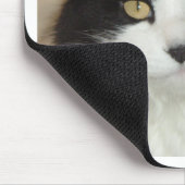 Kleding van zwarte en witte langwerpige katten muismat (Hoek)