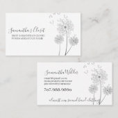 Kleding Verkoper Delicate Bloemen Visitekaartje (Voorkant / Achterkant)