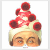 Kleding -  Victoriaans maskersticker Sticker (Vel)