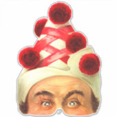 Kleding -  Victoriaans maskersticker Sticker (Voorkant)