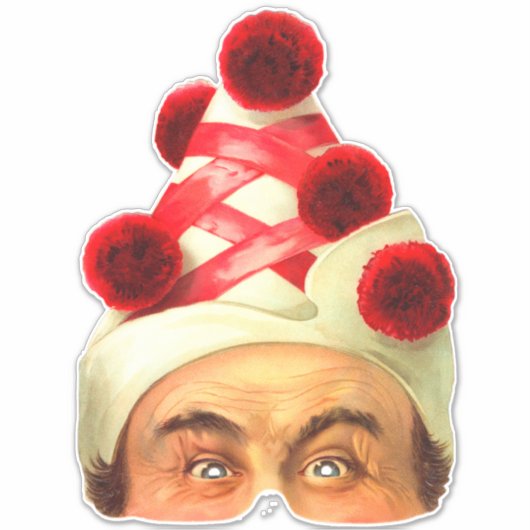 Kleding -  Victoriaans maskersticker Sticker (Voorkant)