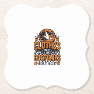 Kleding vintage Halloween Costume Statement T-shir Kartonnen Onderzetters