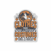 Kleding vintage Halloween Costume Statement T-shir Sticker (Voorkant)