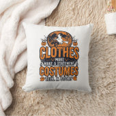 Kleding vintage Halloween kostuum statement shirt_ Kussen (Deken)