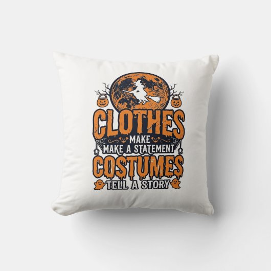 Kleding vintage Halloween kostuum statement shirt_ Kussen (Voorkant)