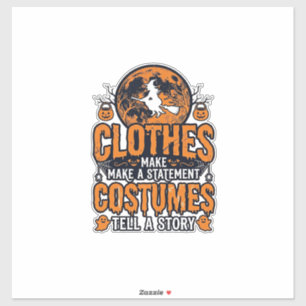 Kleding vintage Halloween kostuum statement shirt_ Sticker