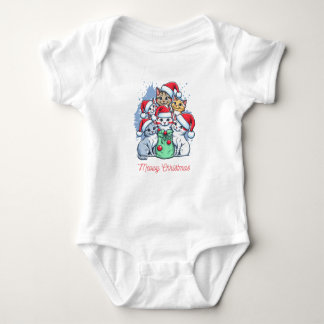 Kleding voor Bébé Merry Christmas Noël Romper