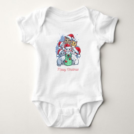 Kleding voor Bébé Merry Christmas Noël Romper (Voorkant)
