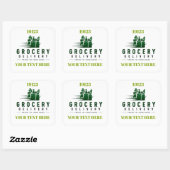 🛒 Kleding voor Boodschappenbezorgteam 🚚 Vierkante Sticker (Vel)