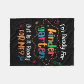 Kleding voor de eerste dag van de kleuterschool vo fleece deken (Voorkant (Horizontaal))