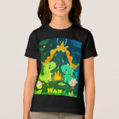 kleding voor dinosaurussen Tri-Blend shirt (Voorkant)